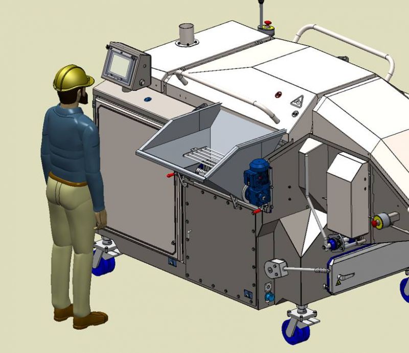 A new from the ground up designed coating machine for flour and crumb